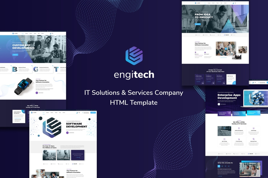 Engitech - IT Solutions & Services HTML5 Template