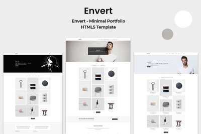 Envert - Minimal Portfolio Template