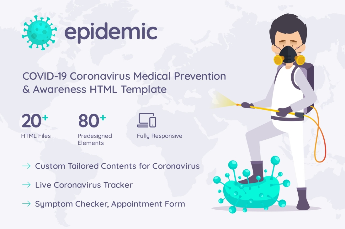 Epimed Coronavirus HTML Template