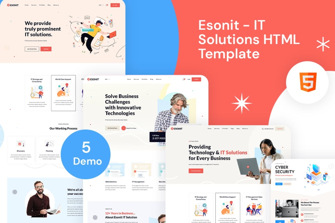 Esonit - IT solutions HTML Template