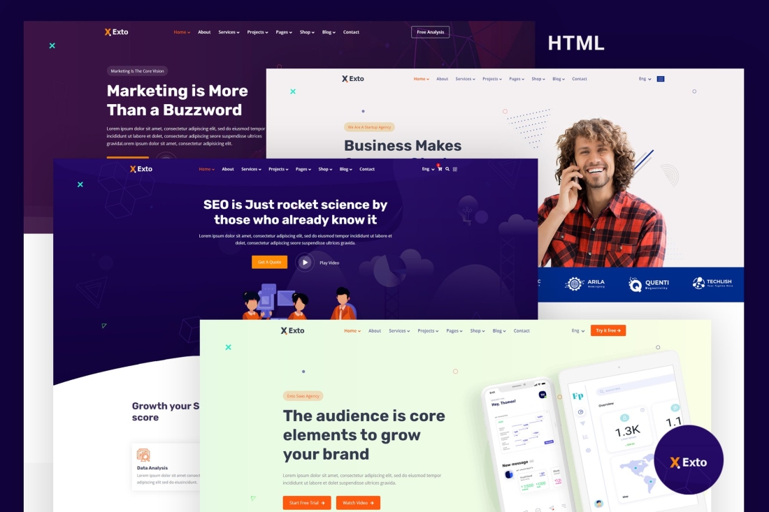 Exto - SEO & Marketing Company HTML Template