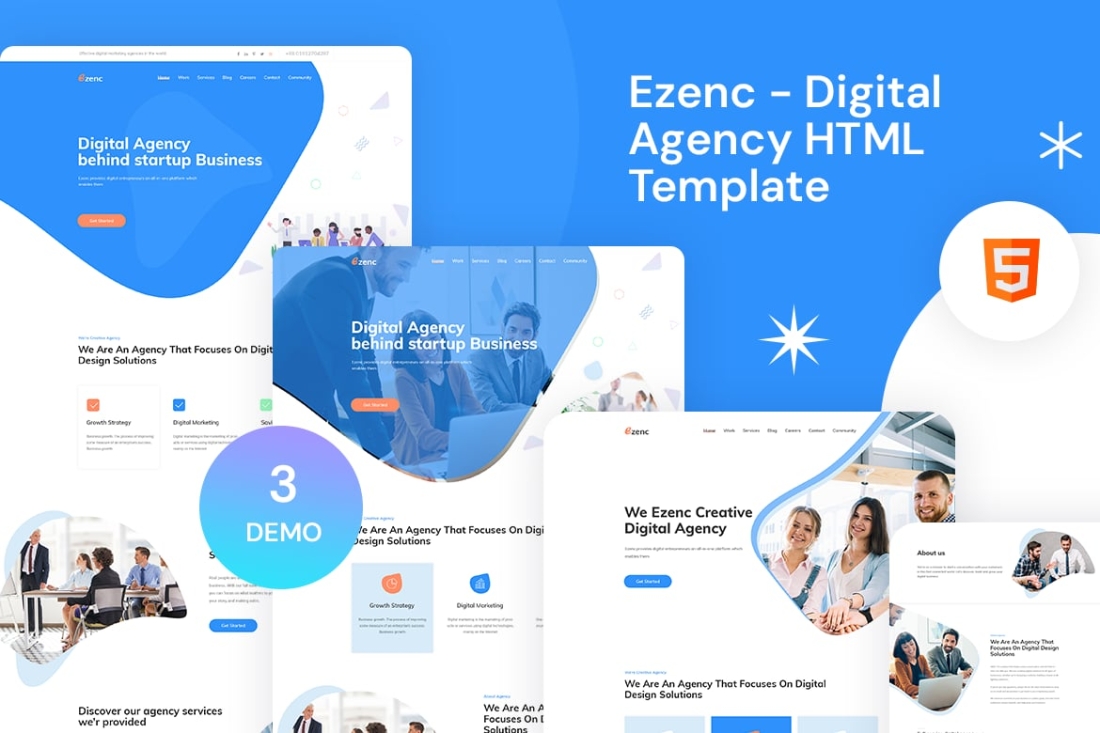 Ezenc - Digital Agency HTML Template