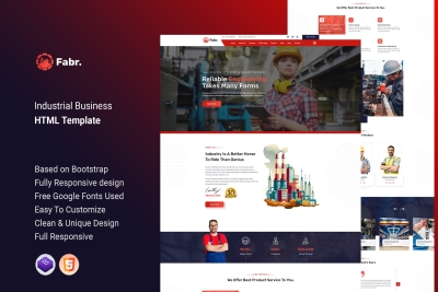 Fabr - Industrial Business HTML Template