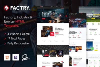 Factry - Industry & Factory HTML5 Template