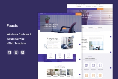 Fauxis - Windows Curtains HTML Template
