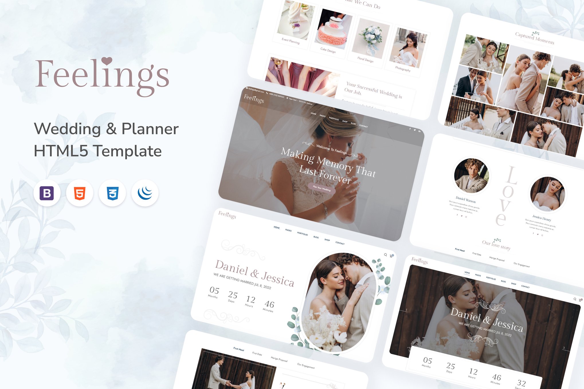 Feelings – Wedding & Planner HTML5 Template