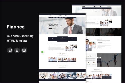 Finance - Business Consulting Services HTML Templa