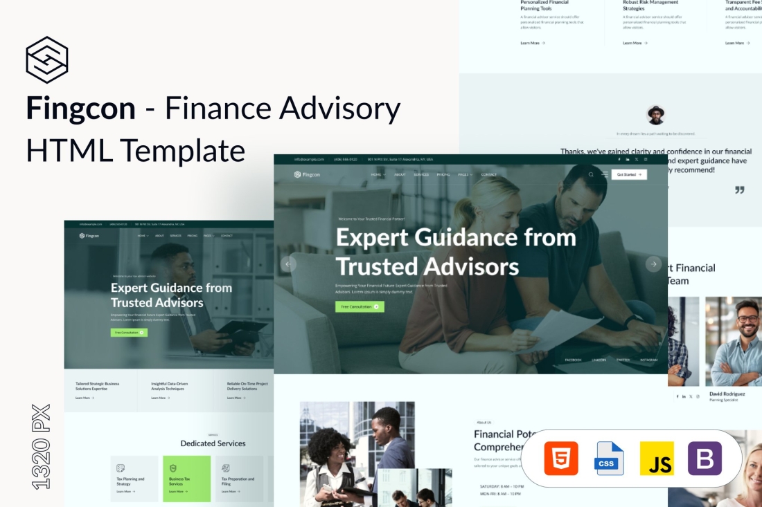 Fingcon - Finance Advisory HTML Template