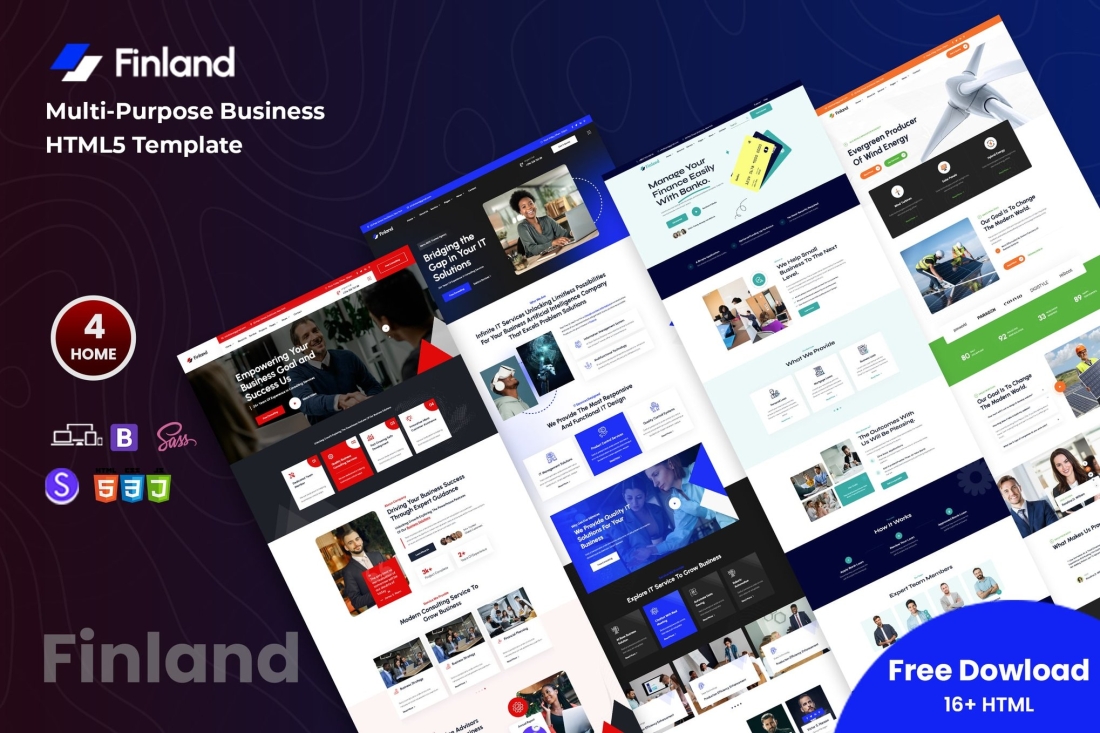 Finland – Multi-Purpose Business HTML Template