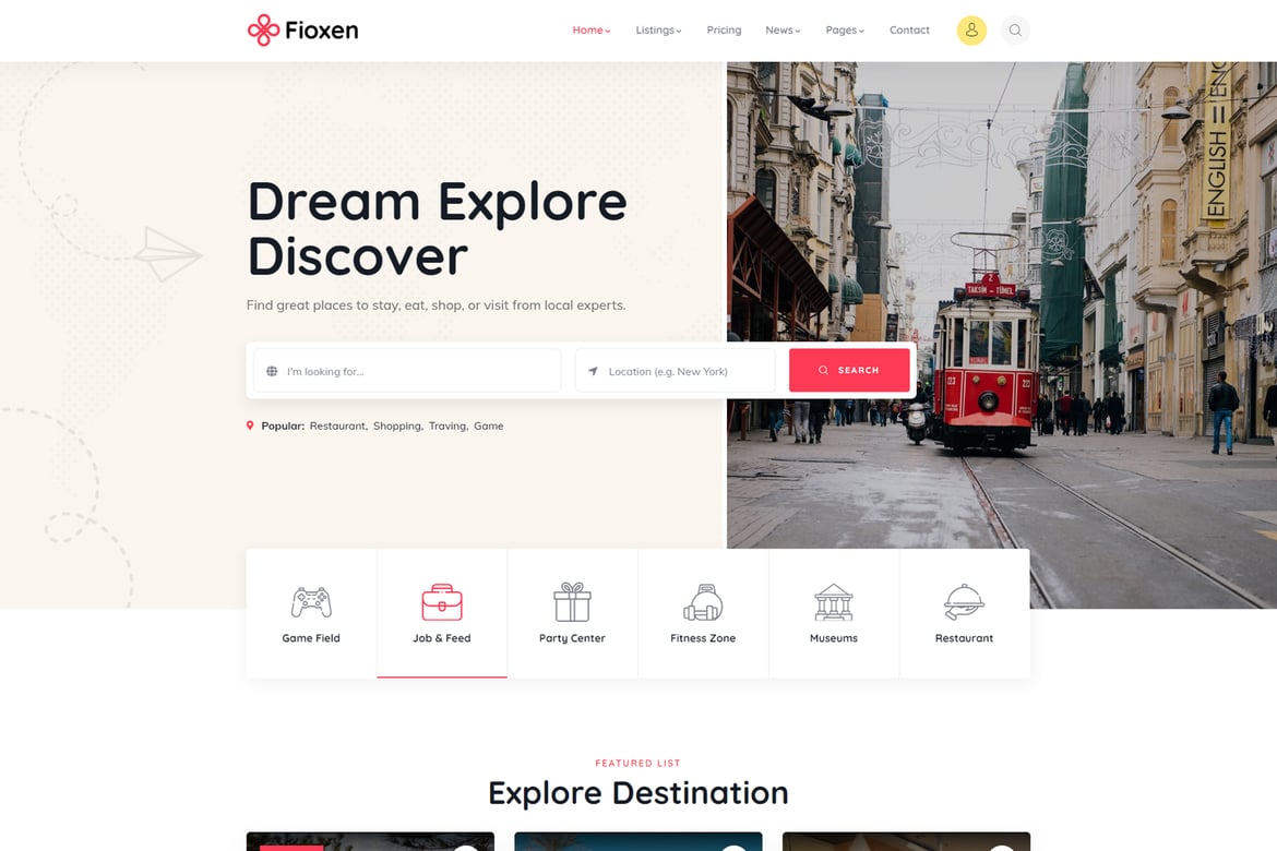 Fioxen – Directory Listing WordPress Theme 1.2.6