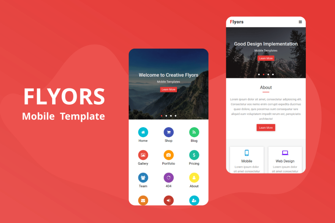 Flyors - Mobile Template
