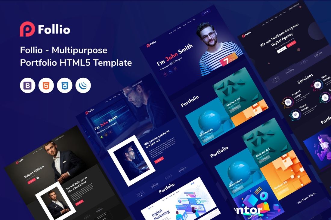 Follio - Multipurpose Portfolio HTML5 Template