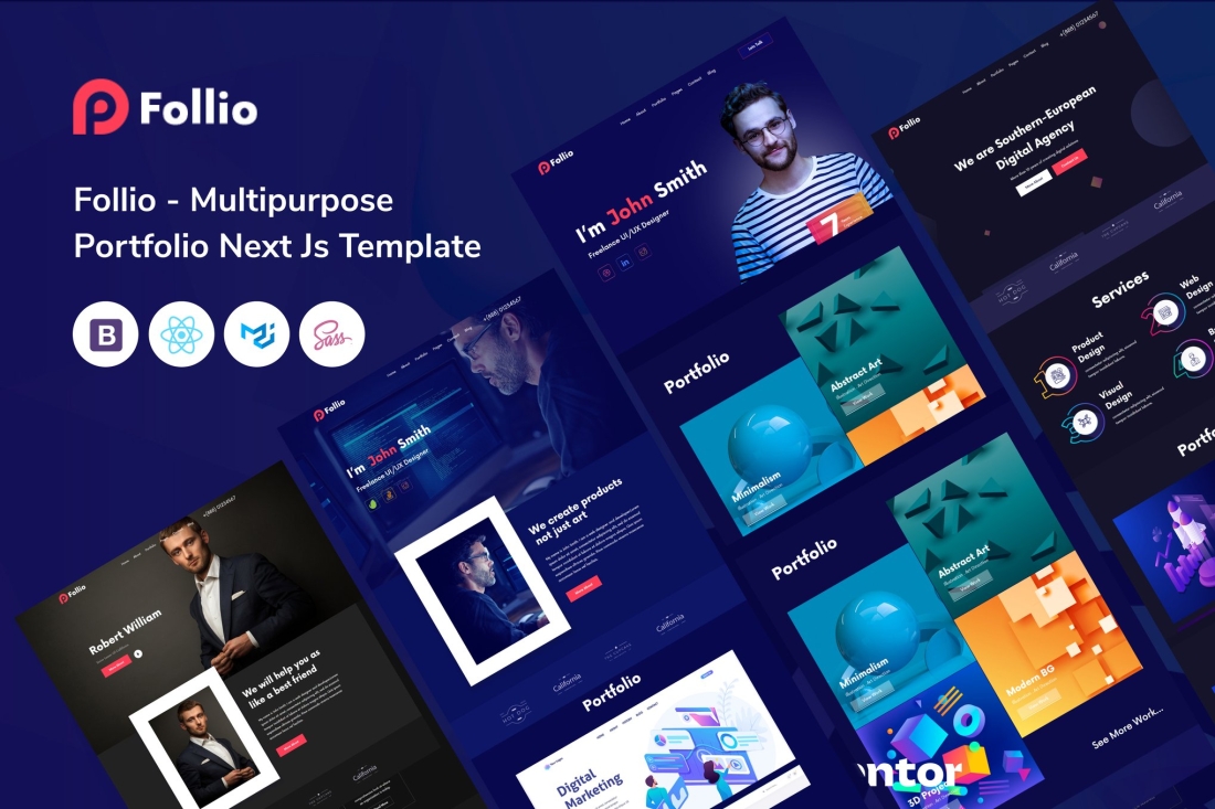 Follio - Multipurpose Portfolio Next Js Template
