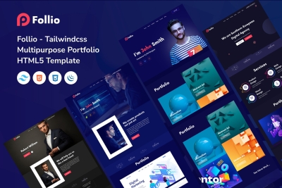 Follio - Tailwindcss Portfolio HTML5 Template