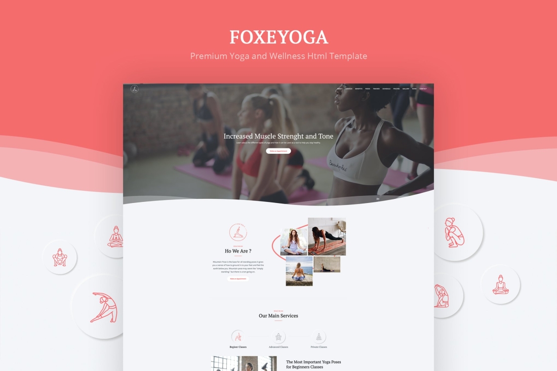 Foxeyoga - Yoga and Wellness Html Template
