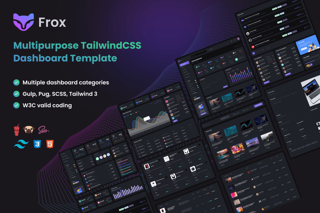 Frox - Multipurpose TailwindCSS Dashboard Template