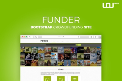 FUNDER - Bootstrap Crowdfunding Site