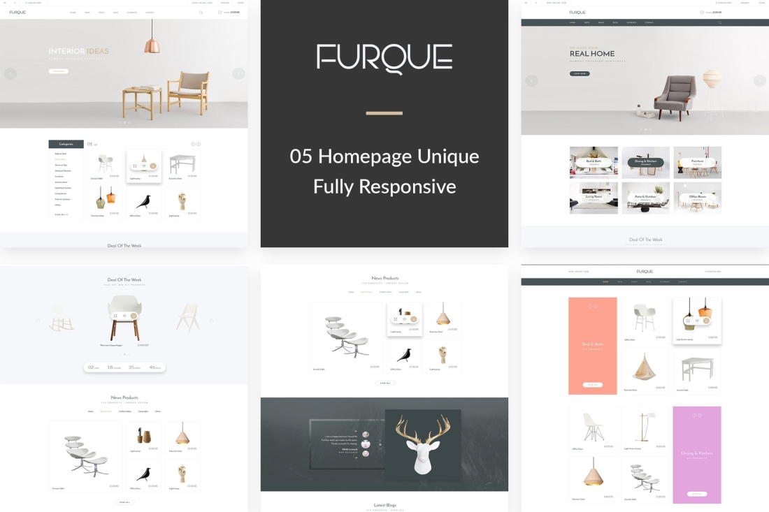 FURQUE - Creative Multiconcept Furniture Store PSD