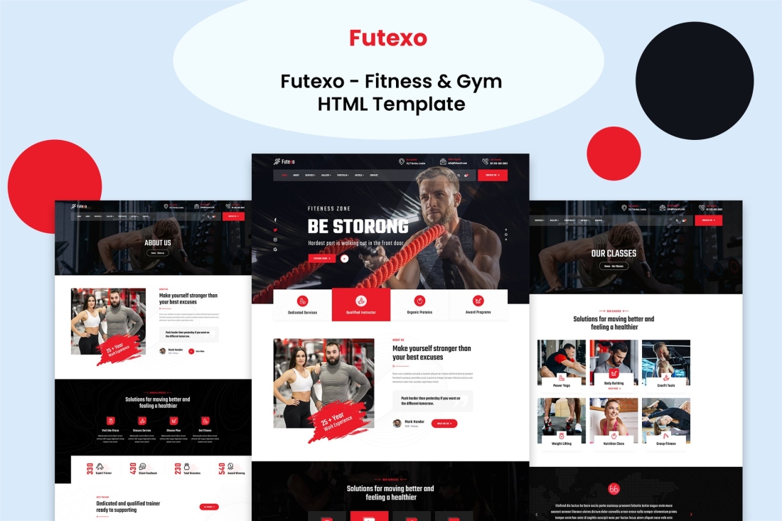 Futexo - Fitness & Gym HTML Template