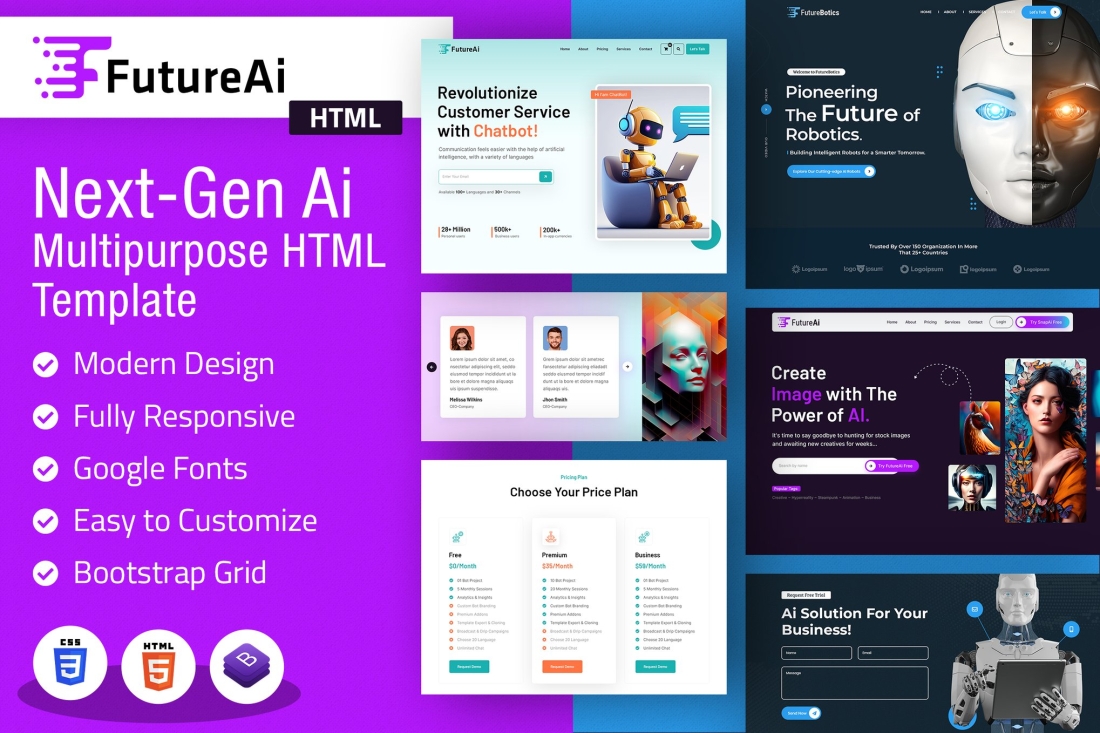 Future AI | Robotics Multipurpose HTML Template