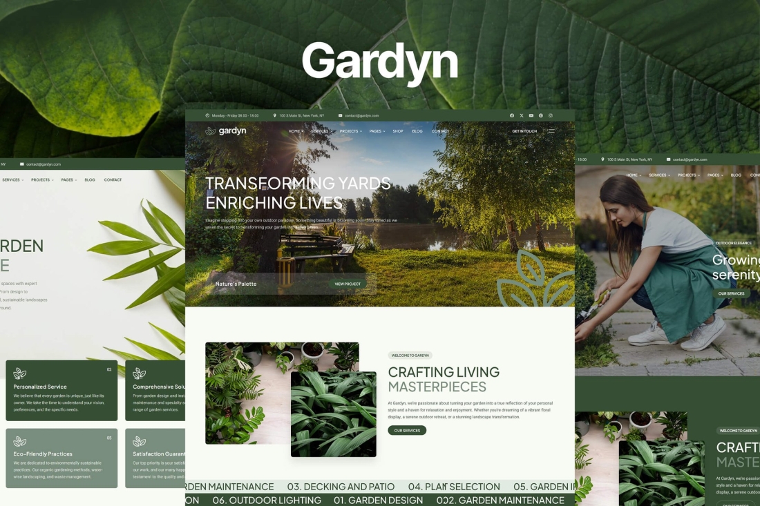 Garden and Landscape Bootstrap 5 Website Template