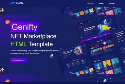 Genifty - NFT Marketplace HTML Template