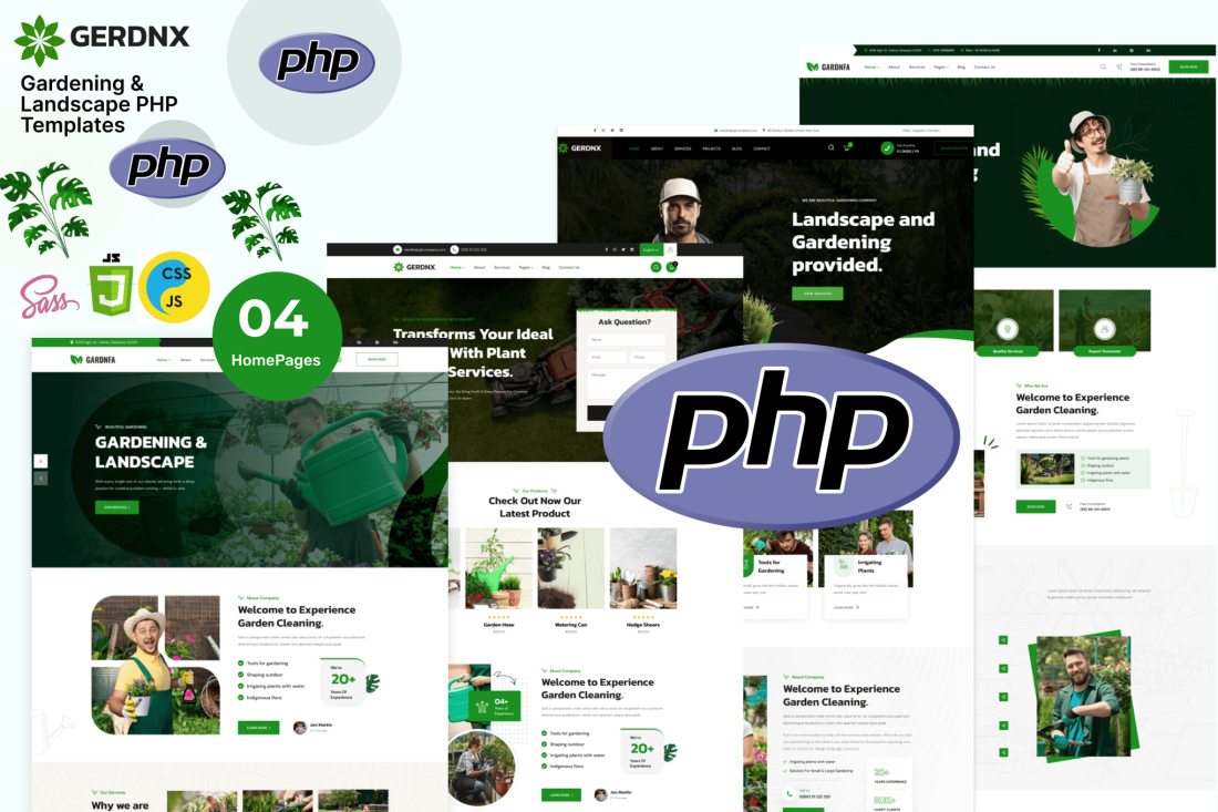 Gerdnx – Gardening And Landscaping PHP Template