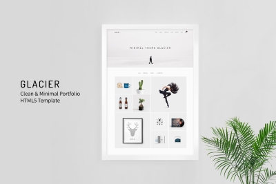 Glacier - Clean & Minimal Portfolio HTML5 Template
