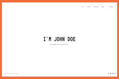 Glitche - Tailwind CSS Personal Portfolio Template