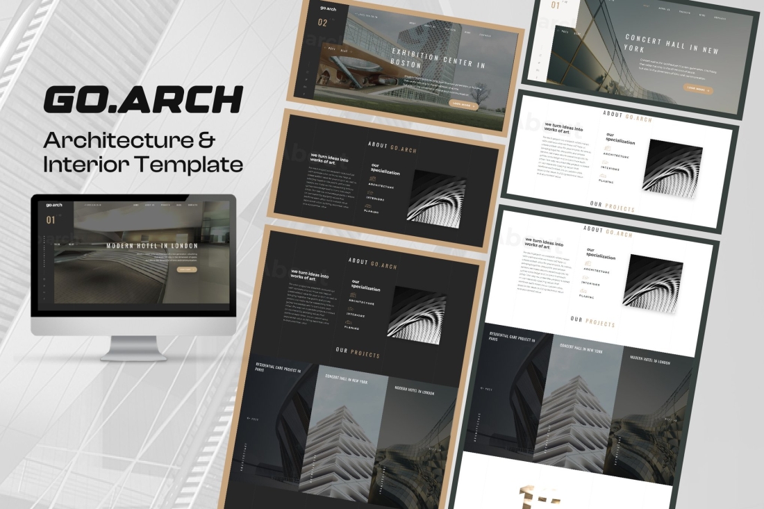go.arch - Multipage Architecture & Interior HTML