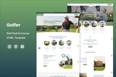 Golfer - Golf Club & Course HTML Template