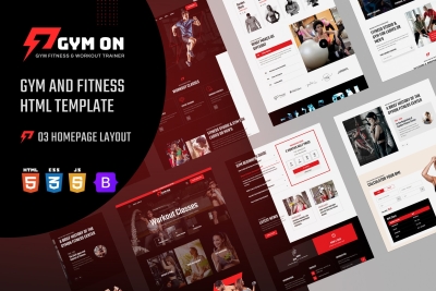 GymOn - Gym and Fitness Club HTML Template