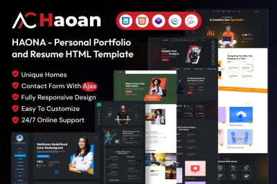 HAONA – Personal Portfolio and Resume HTML Templat