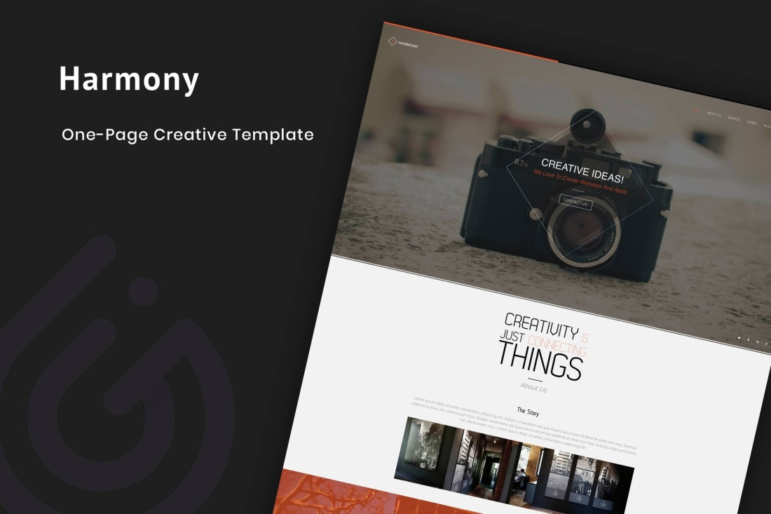 Harmony - Animated One-Page HTML 5 Template