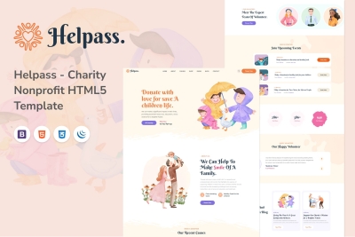 Helpass - Charity Nonprofit HTML5 Template