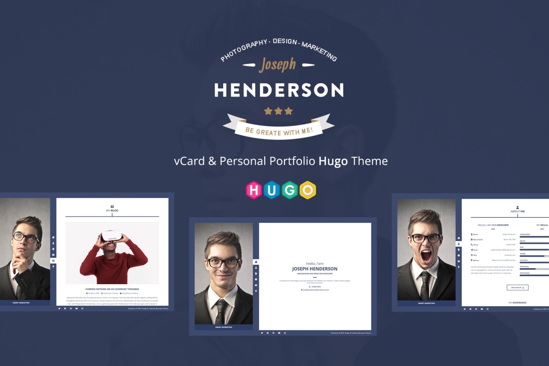 Henderson - vCard & Personal Portfolio Hugo Theme