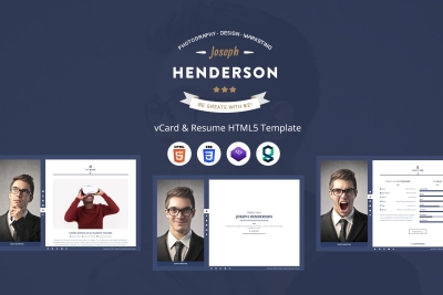 Henderson - vCard & Resume HTML5 Template