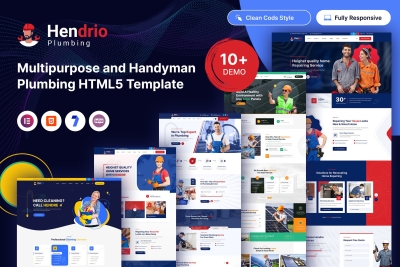 Hendrio – Handyman & Plumbing HTML5 Template