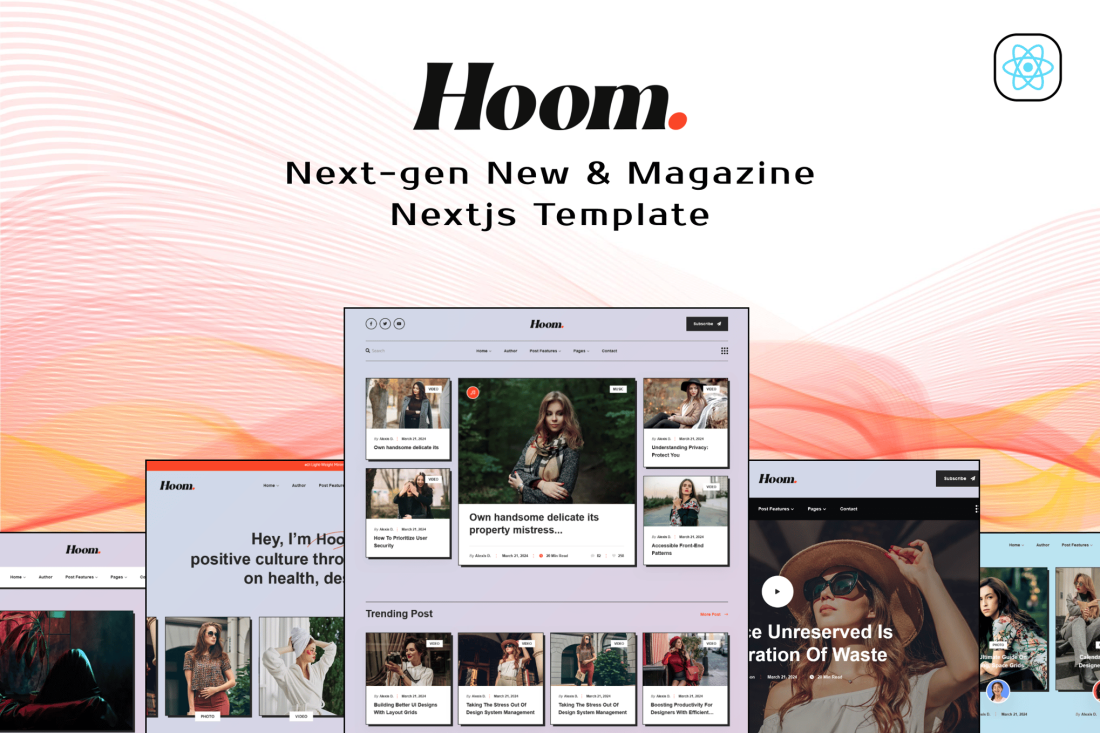 Hoom - News & Magazine NextJS Template
