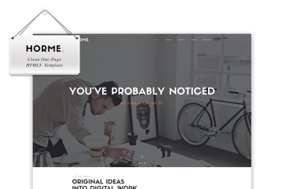 Horme - Clean One Page HTML5 Template