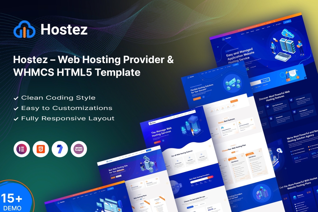 Hostez – Web Hosting & WHMCS HTML5 Template