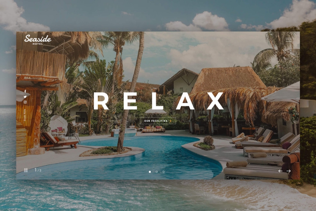 Hotel Booking Boostrap 5 Template - Seaside