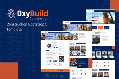 House Builder Website Template - OxyBuild