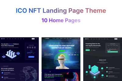 ICO NFT AI Landing Page Template - Cryptlight