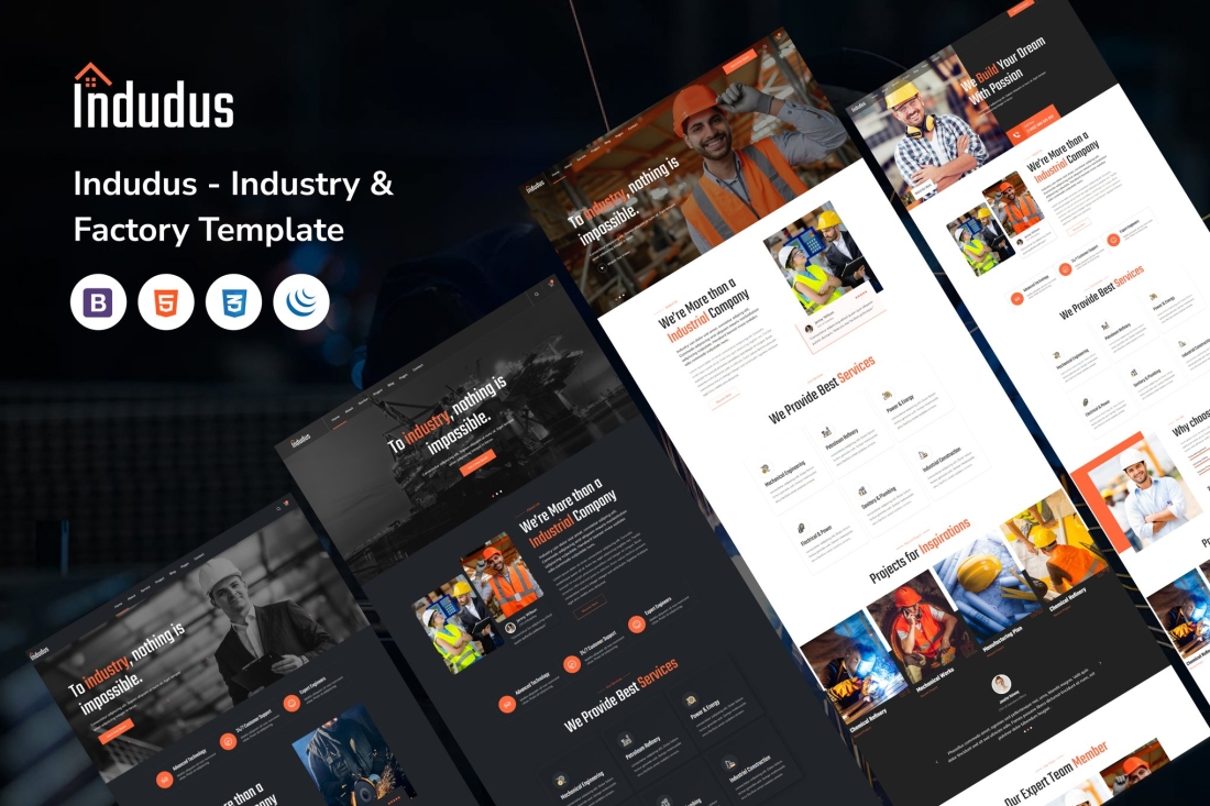 Indudus - Industry & Factory Template