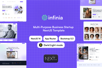 Infinia - Multipurpose business startup NextJS