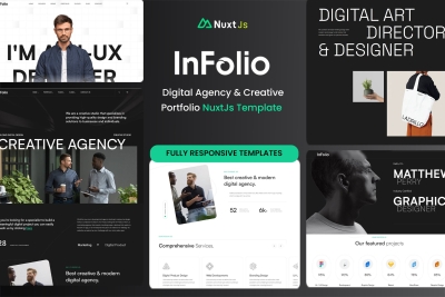 Infolio - Digital Agency & Creative Portfolio Nuxt