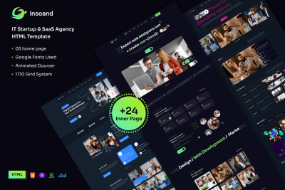 Insoand - IT Startup & SaaS Agency HTML5 Template.