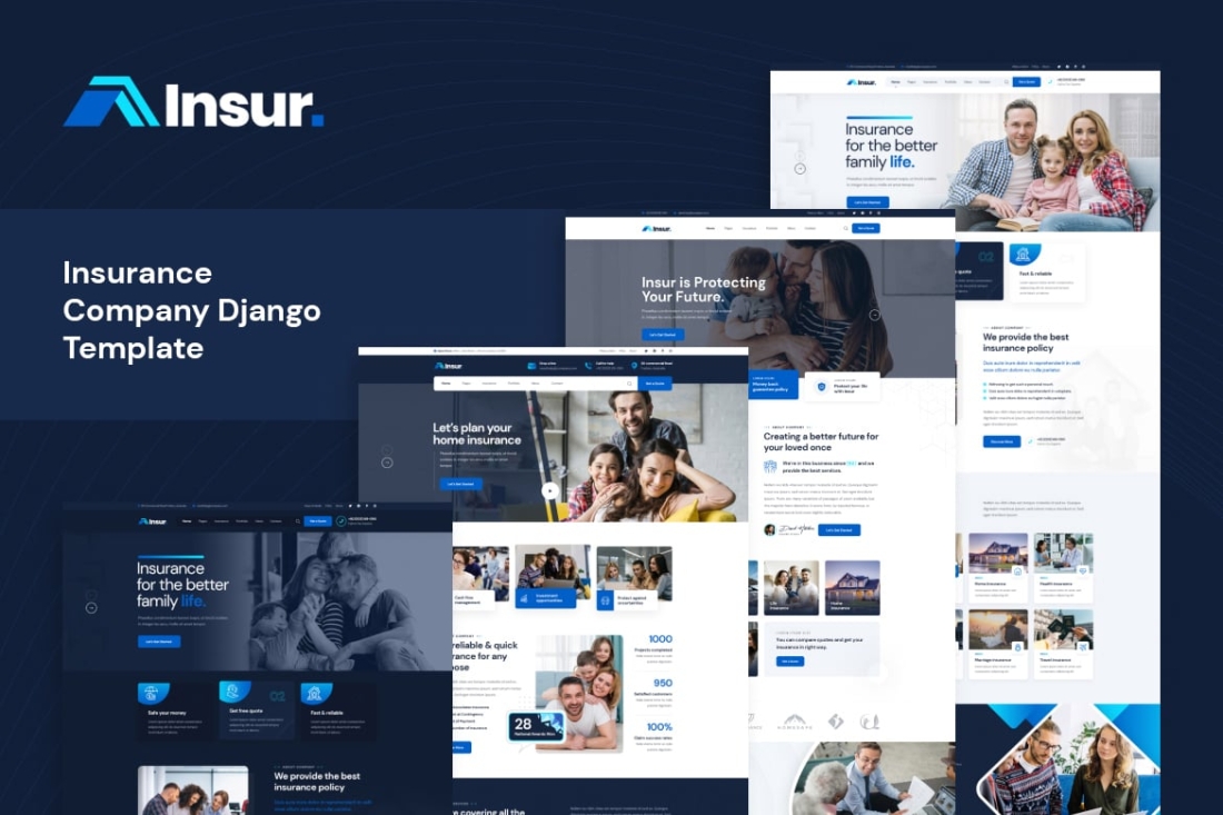 Insur - Insurance Company Django Template