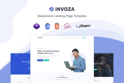 Invoza - Responsive Landing Page Template